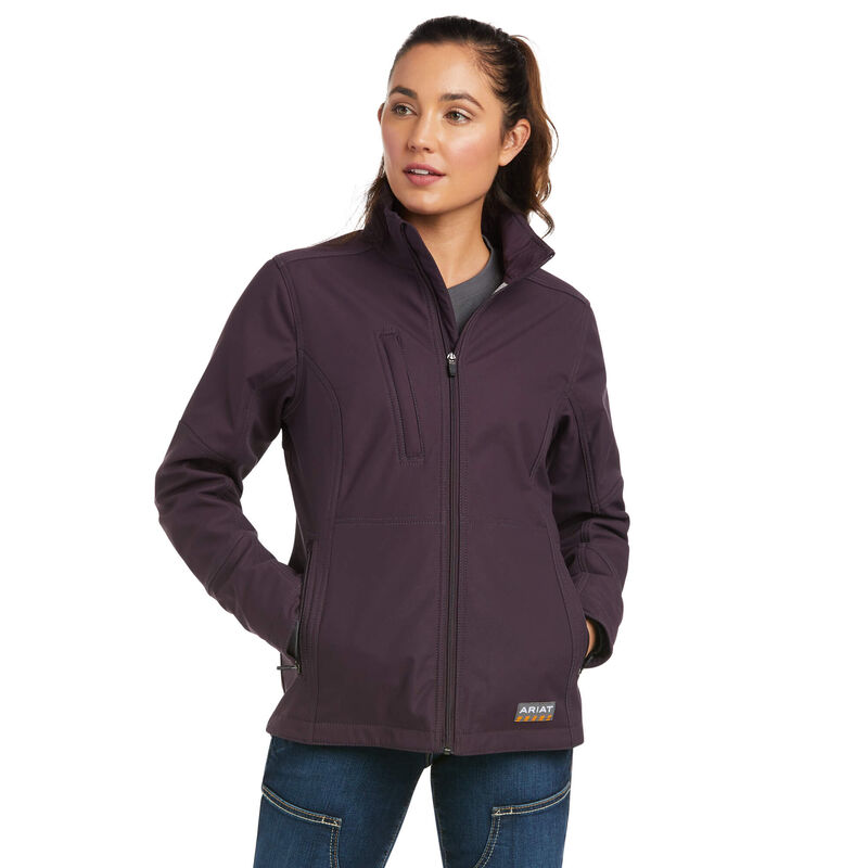 Ariat Jacke Damen - Rebar Stretch Canvas Softshell DunkelLila ( EYCZI-3098 )
